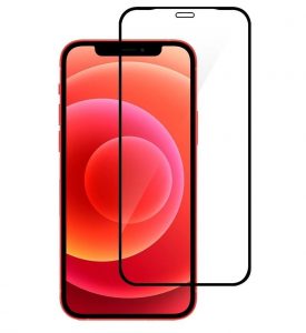 Захисне скло Monblan для iPhone 12/12 Pro 2.5D Anti Static 0.26mm (Black) 31731