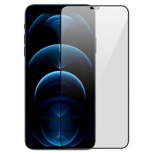 Захисне скло Monblan для iPhone 12 Pro Max 2.5D Anti Static 0.26mm (Black) 31730