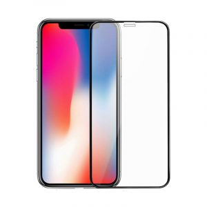 Захисне скло Monblan для iPhone Xr/11 2.5D Anti Static 0.26mm (Black) 31734
