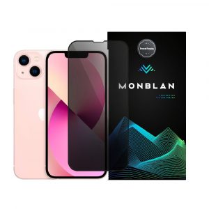 Захисне скло Monblan для iPhone 13/13 Pro/14/16e 2.5D Anti Peep 0.26mm (Black) 26850