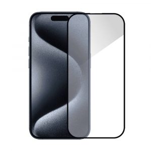 Захисне скло Monblan для iPhone 15 Pro Max 2.5D Anti Static 0.26mm [Dust-Proof] (Black) 31722