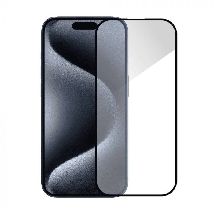 Захисне скло Monblan для iPhone 15 Pro Max 2.5D Anti Static 0.26mm [Dust-Proof] (Black) 31722