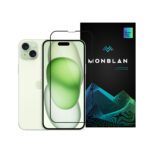 Захисне скло Monblan для iPhone 16 Plus/15 Plus/14 Pro Max 2.5D Anti Static 0.26mm [Dust-Proof] (Black) 19083