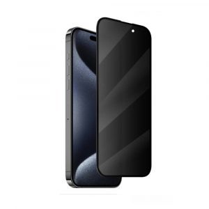 Захисне скло Monblan для iPhone 15 Pro 2.5D Anti Peep 0.26mm [Dust-Proof] (Black) 31916