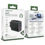 Адаптер Acefast A61 GaN 2xUSB-C + 2xUSB-A PD45W 21147