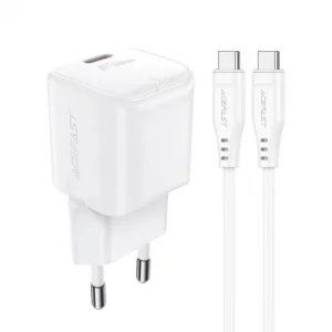 Комплект Acefast A73 Mini PD 20w USB-C + кабель USB-C to USB-C 31295