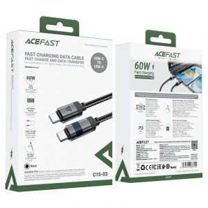 Кабель Acefast C15-03 Digital Display Braided USB-C to USB-C 33098