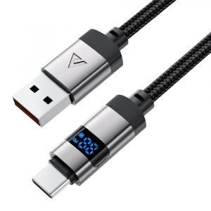 Кабель Acefast C15-04 Digital Display Braided USB to USB-C 33090