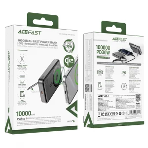 Battery Pack Acefast M11 PD 30W Qi2 10000mAh 33140