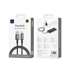 Кабель WiWU Wi-C054 Cyber link USB to USB-C 1m 37121