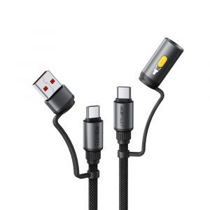 Кабель Acefast J5 USB + USB-C Multi-Function Led 37401