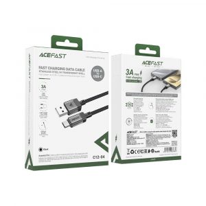 Кабель Acefast C12-04 Shell Stainless Steel USB to USB-C 37423